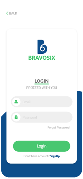 Login Portal Bravosix Screenshot