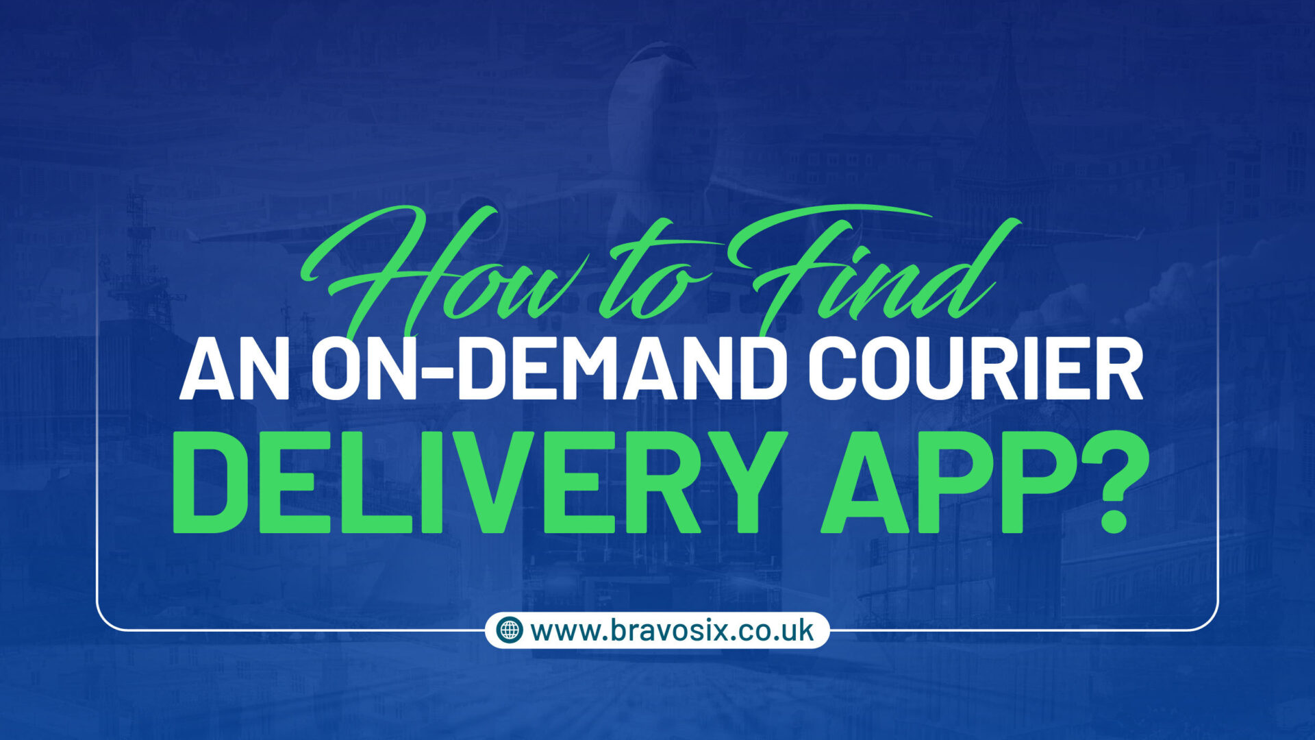 On demand delivery courier apps